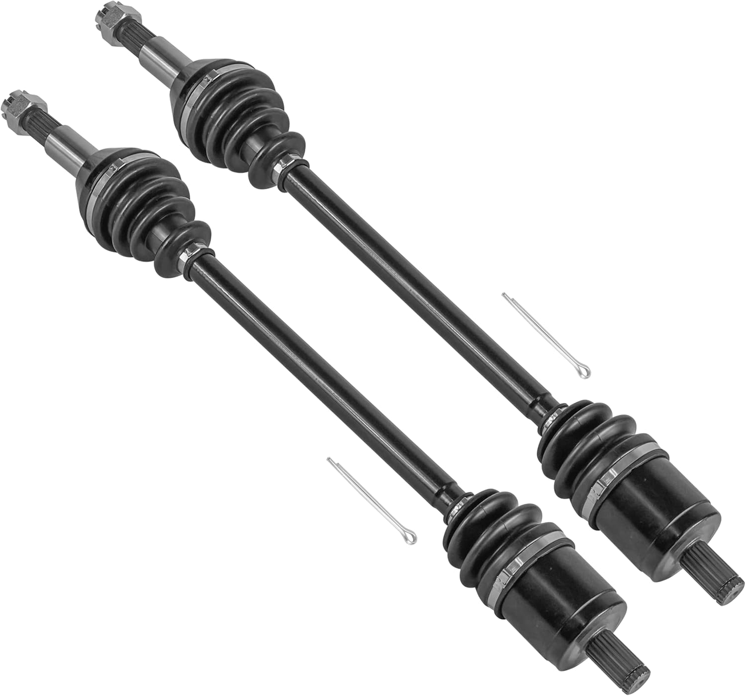 Caltric Front CV Axle Compatible with Cub Cadet Volunteer 465 EFI 465 Tracker/Volunteer 466/466 Diesel x2