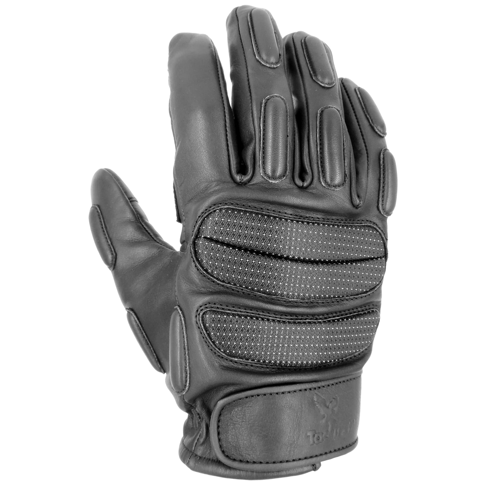 TacFirst SEK 1 NightDuty Security H006ND - Guanti da lavoro retro riflettenti e antitaglio, touch screen