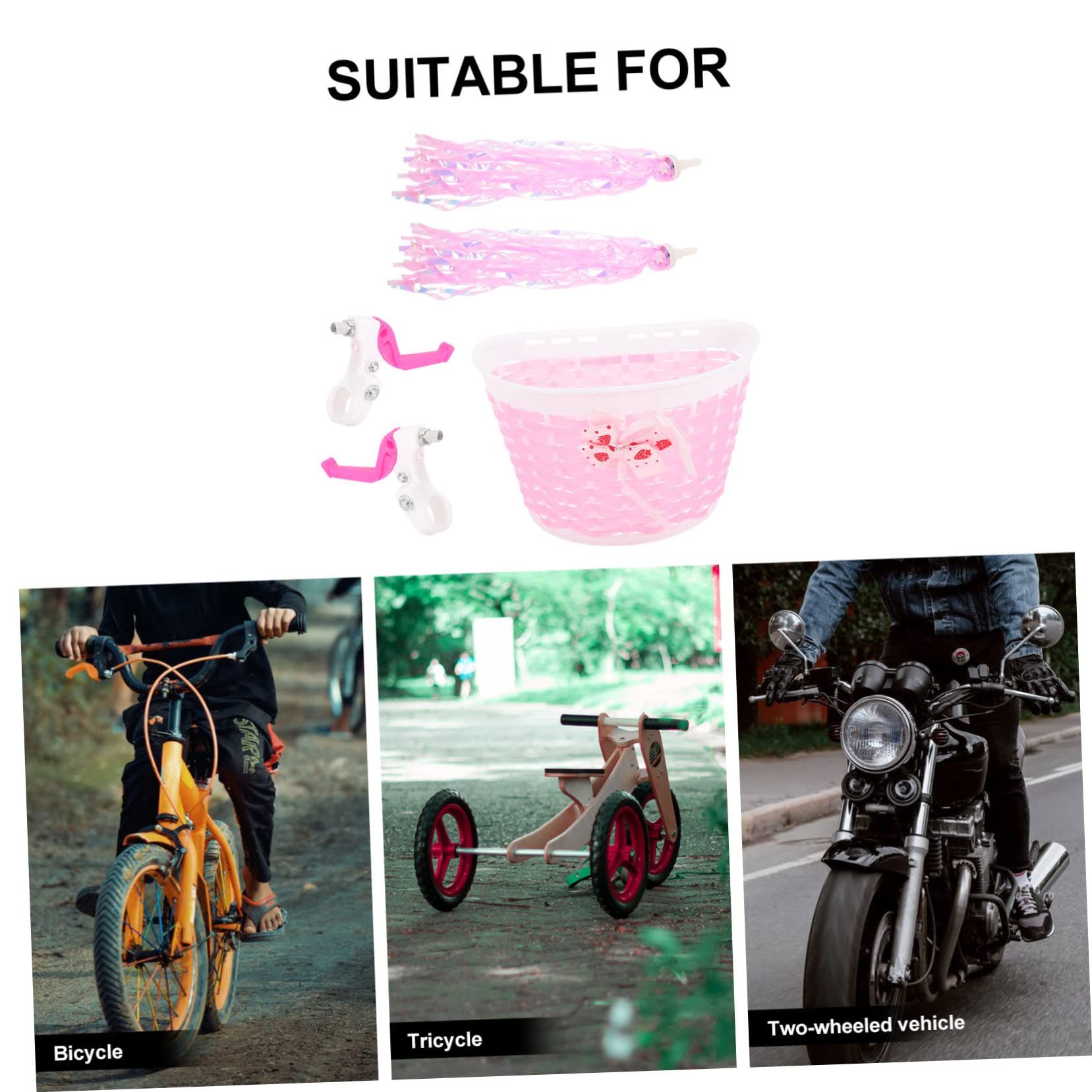 UPKOCH 1Set Bike Accessories of Handlebar Streamers Decorative Basket Grips for Bicycles Fun Stylish Cycling Supplies for Boys