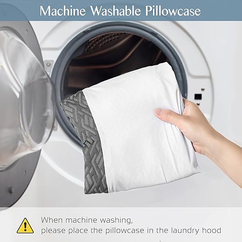 Miniatura 9 de Almohadas de espuma viscoelástica para aliviar el dolor de cuello, almohada refrescante para dormir, almohada ergonómica de apoyo cervical con funda