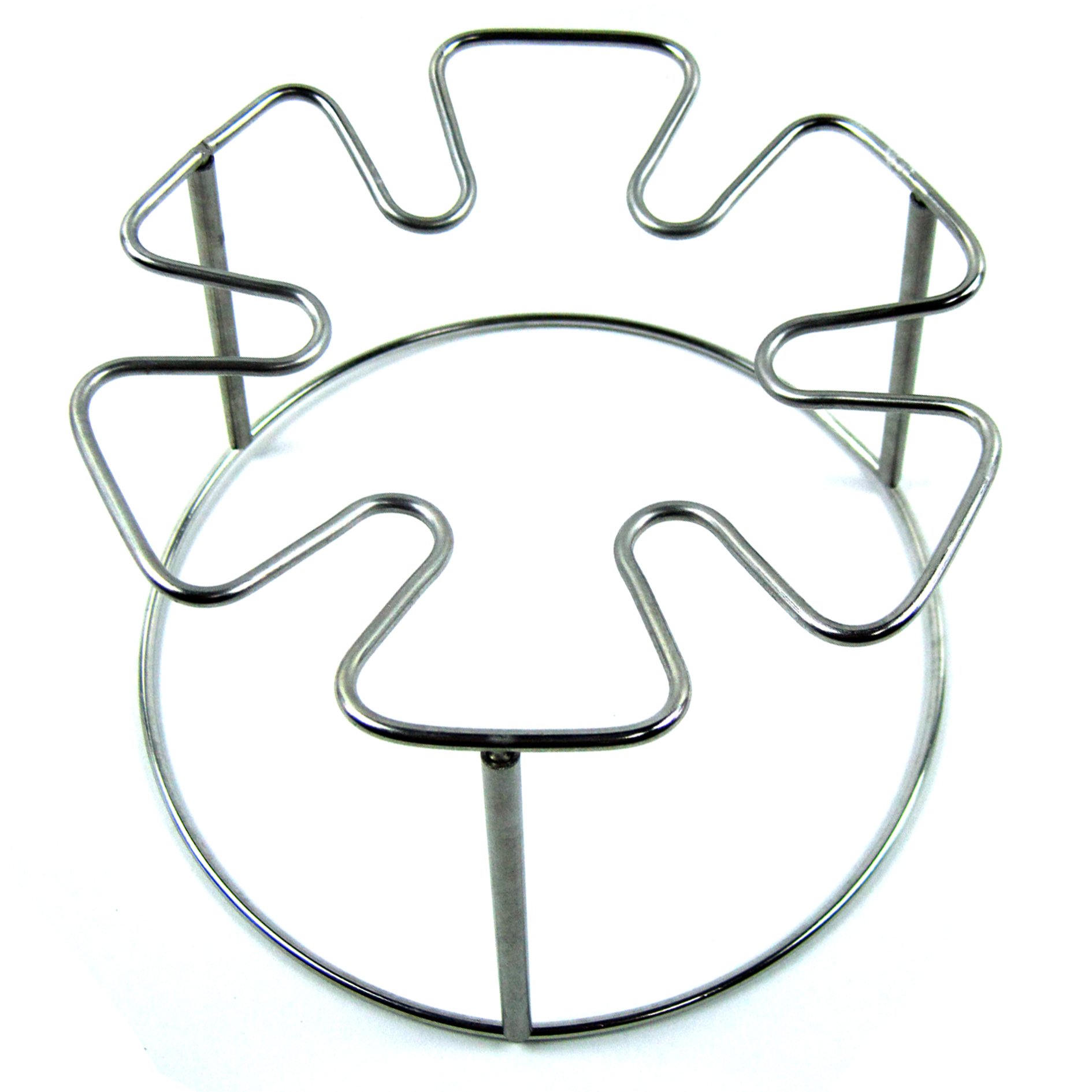 FD New Round Stainless Steel Chicken Legs BBQ Holder Chicken Drumsticks Smoker Rack