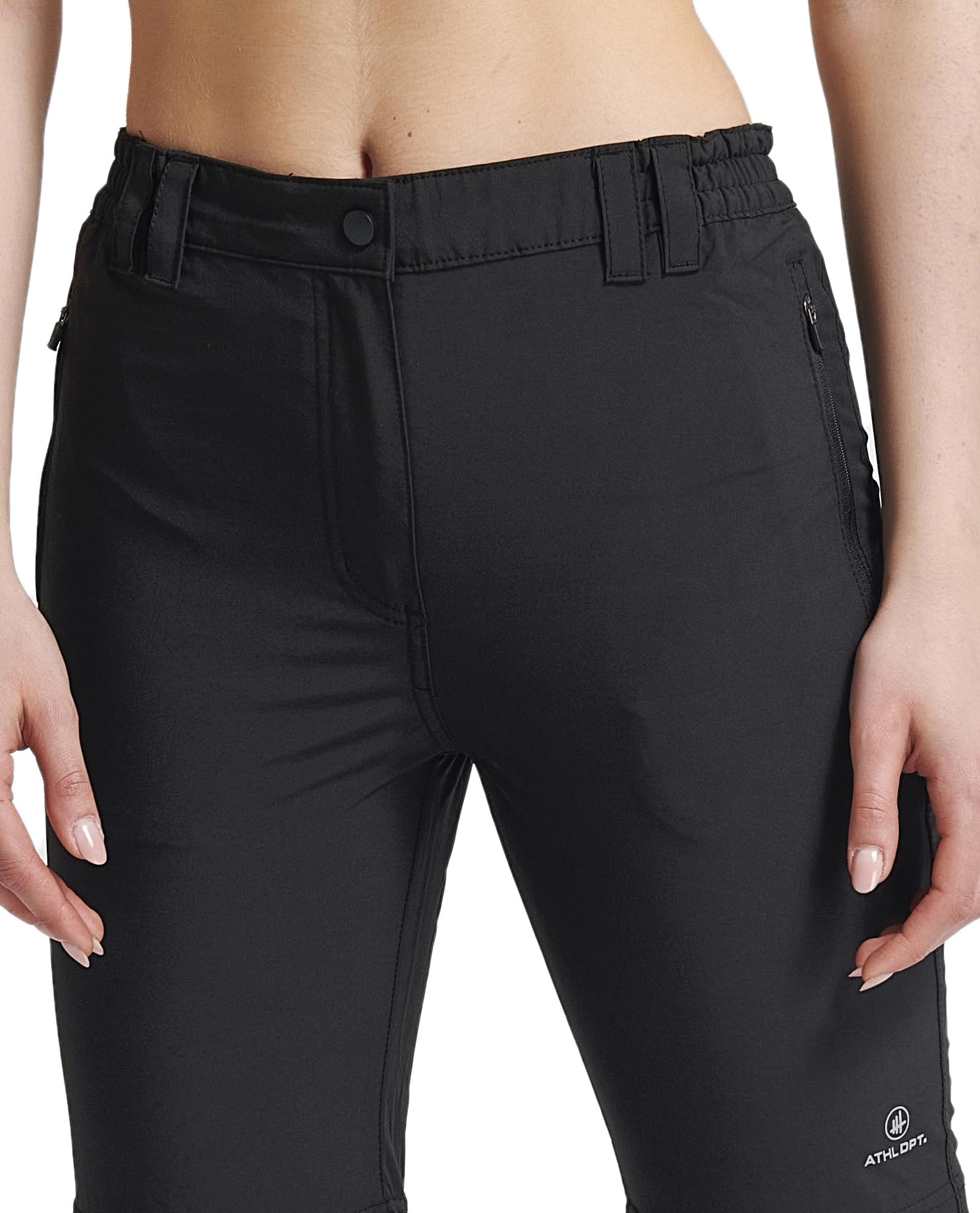 Damen Funktionelle Lange und Kurze Wanderhose/Wandershorts mit praktischen Taschen