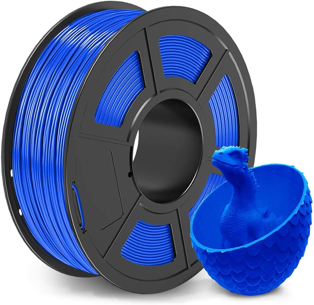 PLA Filament 1.75mm, SUNLU PLA 3D Printer Filament, Dimensional Accuracy +/- 0.02mm, 1kg Spool(2.2lbs), 1.75 PLA Blue