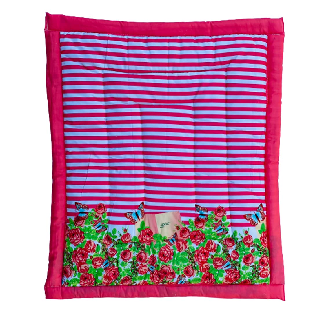 RURIBOSY |Bedding Mattress for Cotton, Baby Sleeping Bed Set Godari Baby Cradle |Sleeping Mat |Multi Purpose Cushioned Bed |Baby Bed for 0 to 2 Years.