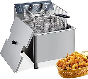 Towallmark Electric Fryer 11.6QT, 11L Fryers With Baskets Large, 1700W Portable Deep Fryer For Restaurant And Home Use, Electric Deep Fryer With Basket And Lid