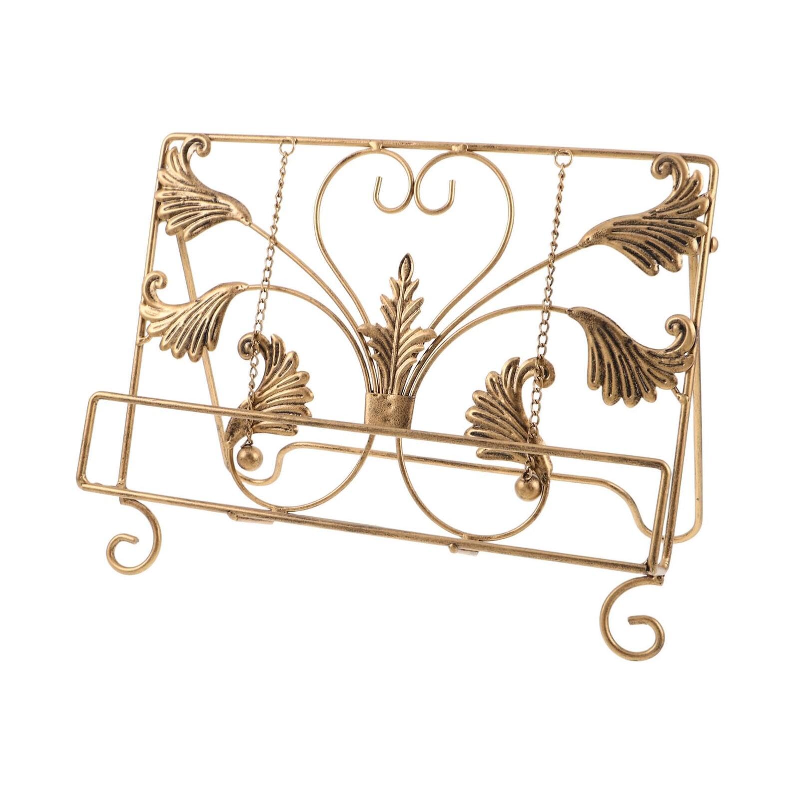 Soporte de hierro forjado exclusivo para libros de cocina 8