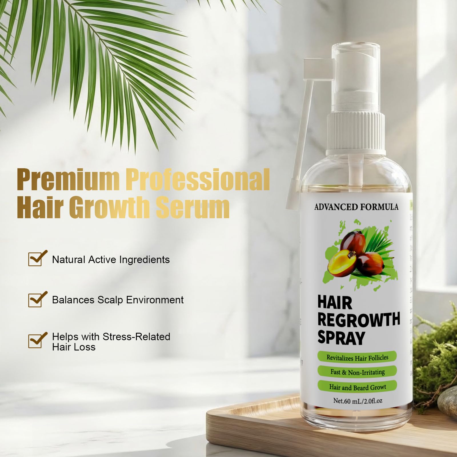 Sérum Crecimiento Cabello Anticaída,con Romero,Batana,60ml | Aceite de Ricino Orgánico&Biotina, para Mujer y Hombre,Fortalece y Mejora la Densidad Capilar,Cuero Cabelludo Sensible,Barba