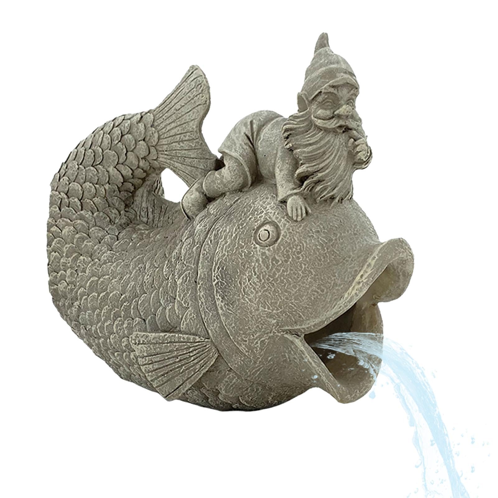 Extension de tuyau de gouttière décorative, Inverseur de tuyau, Statue d'extension de poisson nain