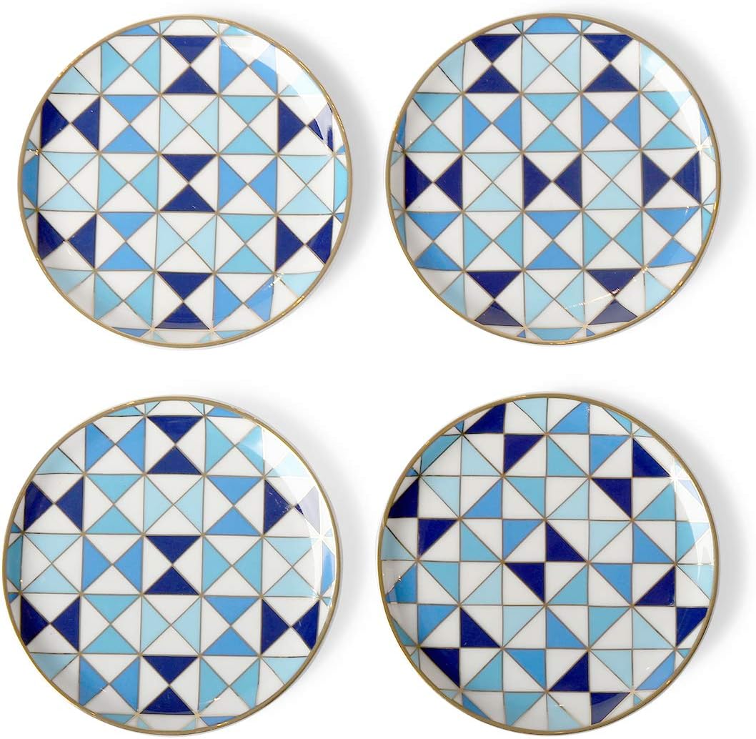 Jonathan Adler Sorrento Coasters, One Size, Blue - Image 2