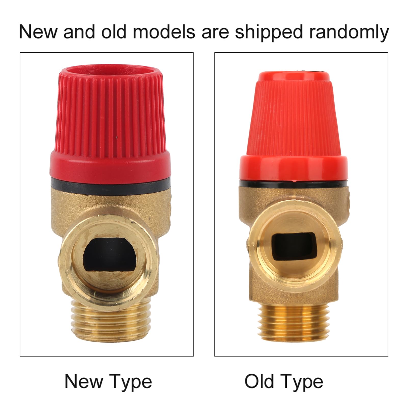 Valvola Di Sicurezza Ottone 1/2'' 3BAR - Per Acqua E Olio, Automatica, Filettatura Gialla