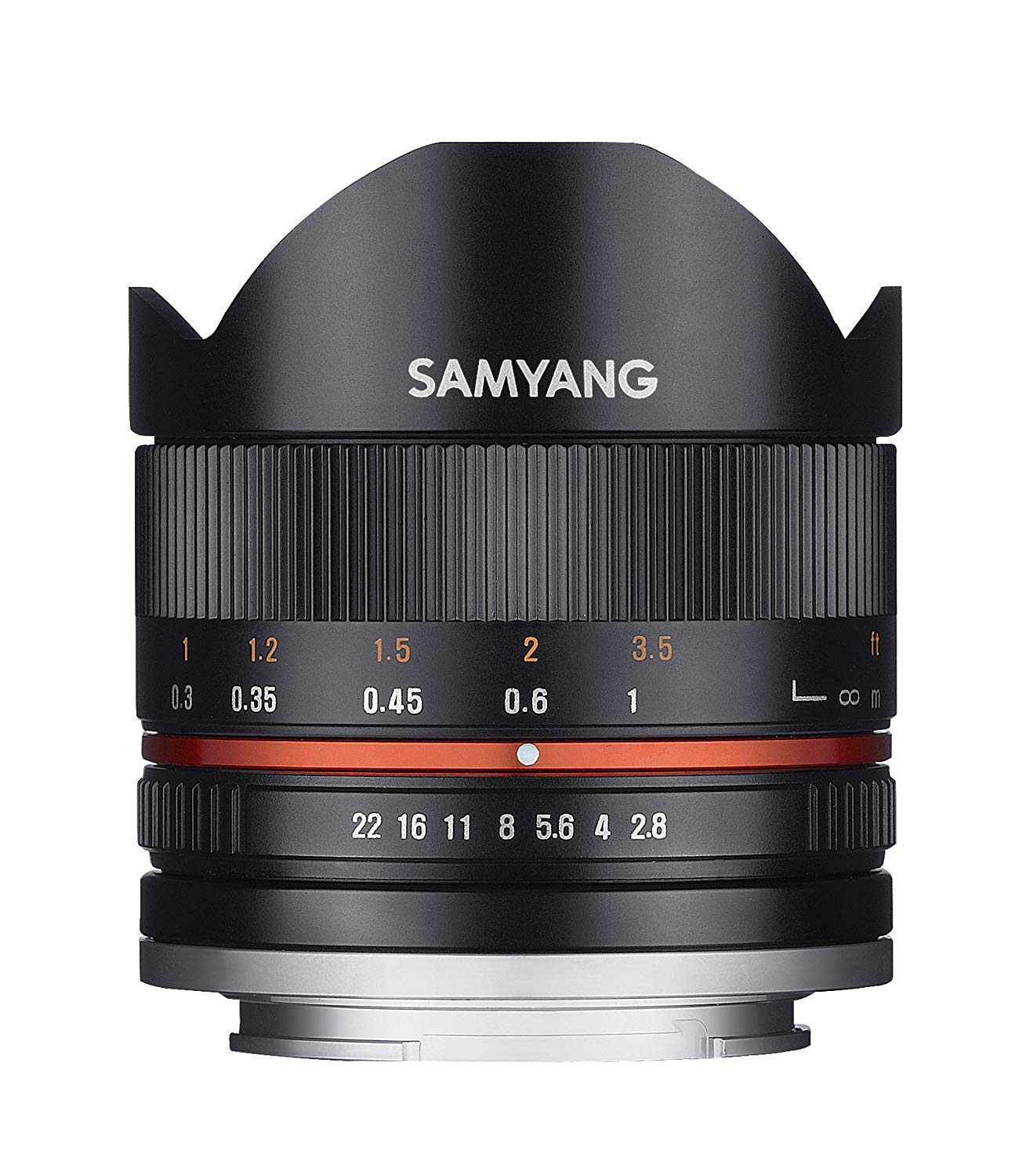 Samyang MF 8mm F2.8 Fisheye II Manual Focus Lens for Fuji X