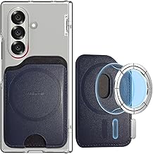 for Mag Safe Wallet, Phone Card Holder for Samsung Galaxy S26/S25/S24 Series, Z Fold 7/6, Anti-Scratch Rugged Durable Strong Magnetic Wallet Slim for iPhone 17/16/15/14 pro/promax/plus Blue