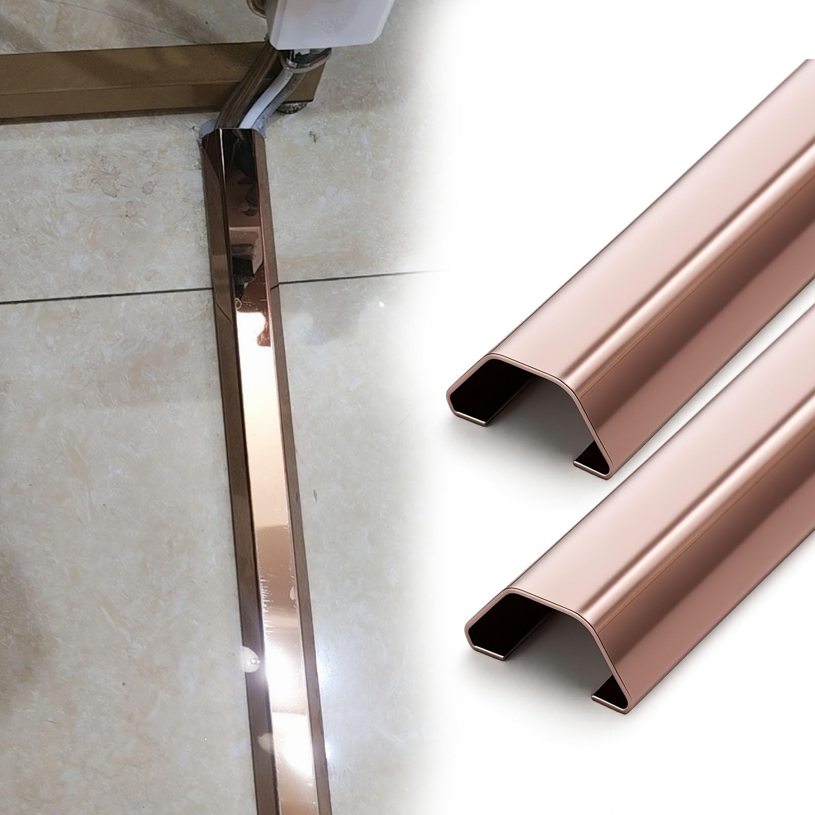 canalina passacavi muro Spegnicavo Rosa Blu con autoadesivo 50 100 150 180 cm di lunghezza, striscia copricavo in acciaio inossidabile per nascondere(Pink,W 50 MM L 180 CM)