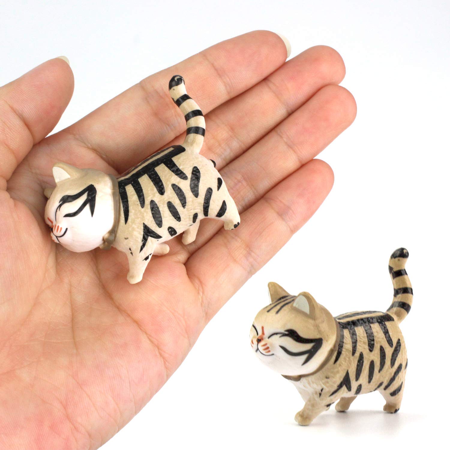 Amosfun Lot de 9 Aimants de Réfrigérateur Mignons en Forme de Chat Stéréo 3D en PVC Aimants de Réfrigérateur Non Animaux pour La Décoration Et Le Bureau