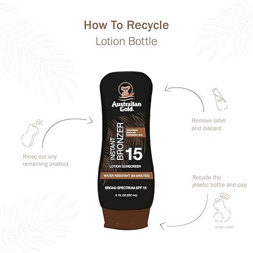 Miniatura 8 de Australian Gold SPF 15 Lotion Broncezer, Paquete Twin, 8 fl oz (Paquete de 2)