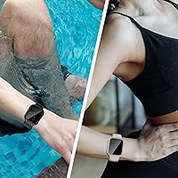 Vista 5 de Paquete de 6 fundas compatibles con Apple Watch Series 6, SE, 5 y 4 con protector de pantalla de cristal templado, cubierta protectora dura de PC