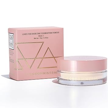 The Good Mineral Loves-You-Back 3in1 Mineral Powder Foundation Milk 1 | Designed for Rosacea, Acne-Prone, Sensitive Skin | 3IN1 - Concealer, Powder and Foundation | Natural + Lightweight