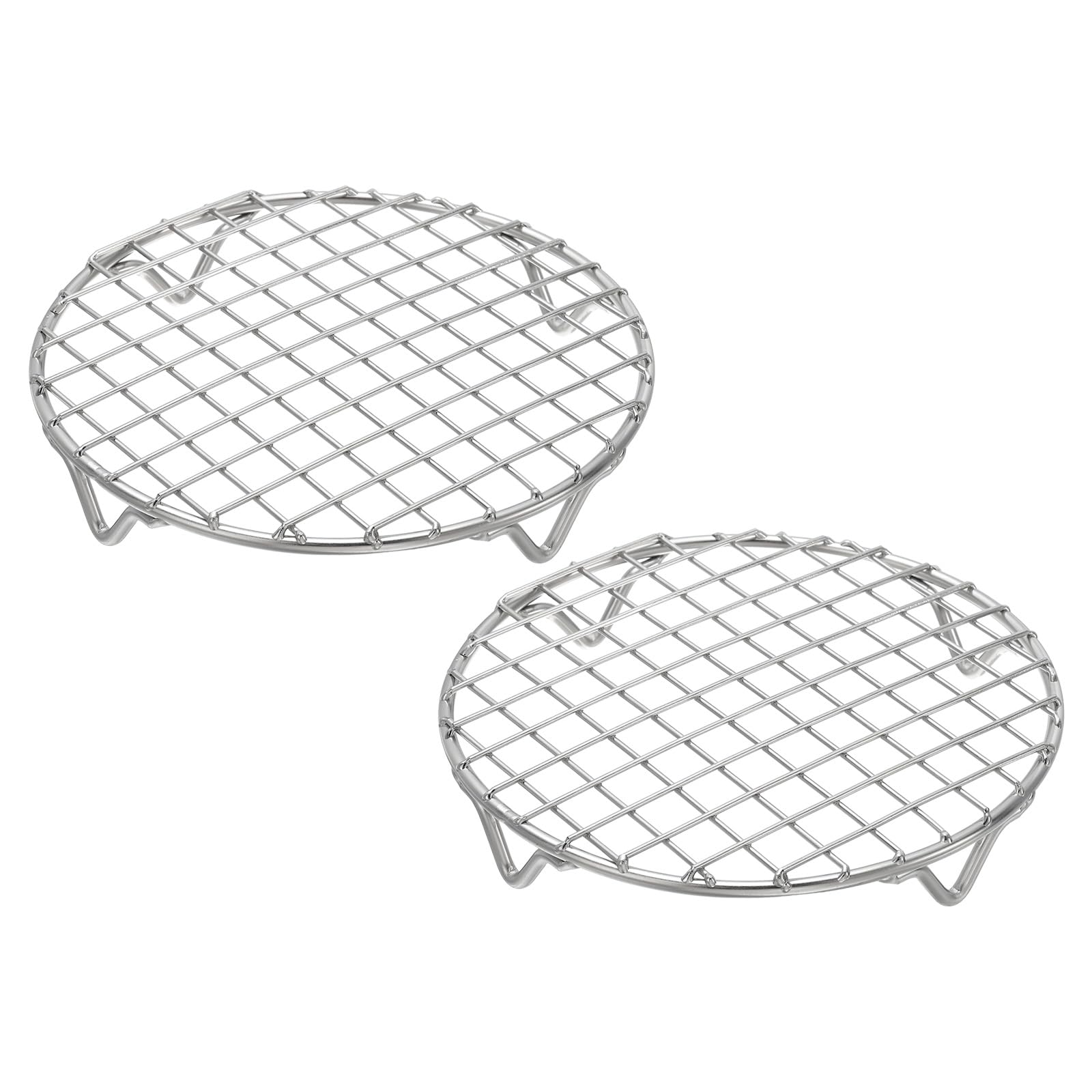 Grille de cuisson ronde en acier pour un refroidissement rapide et séchage homogène
