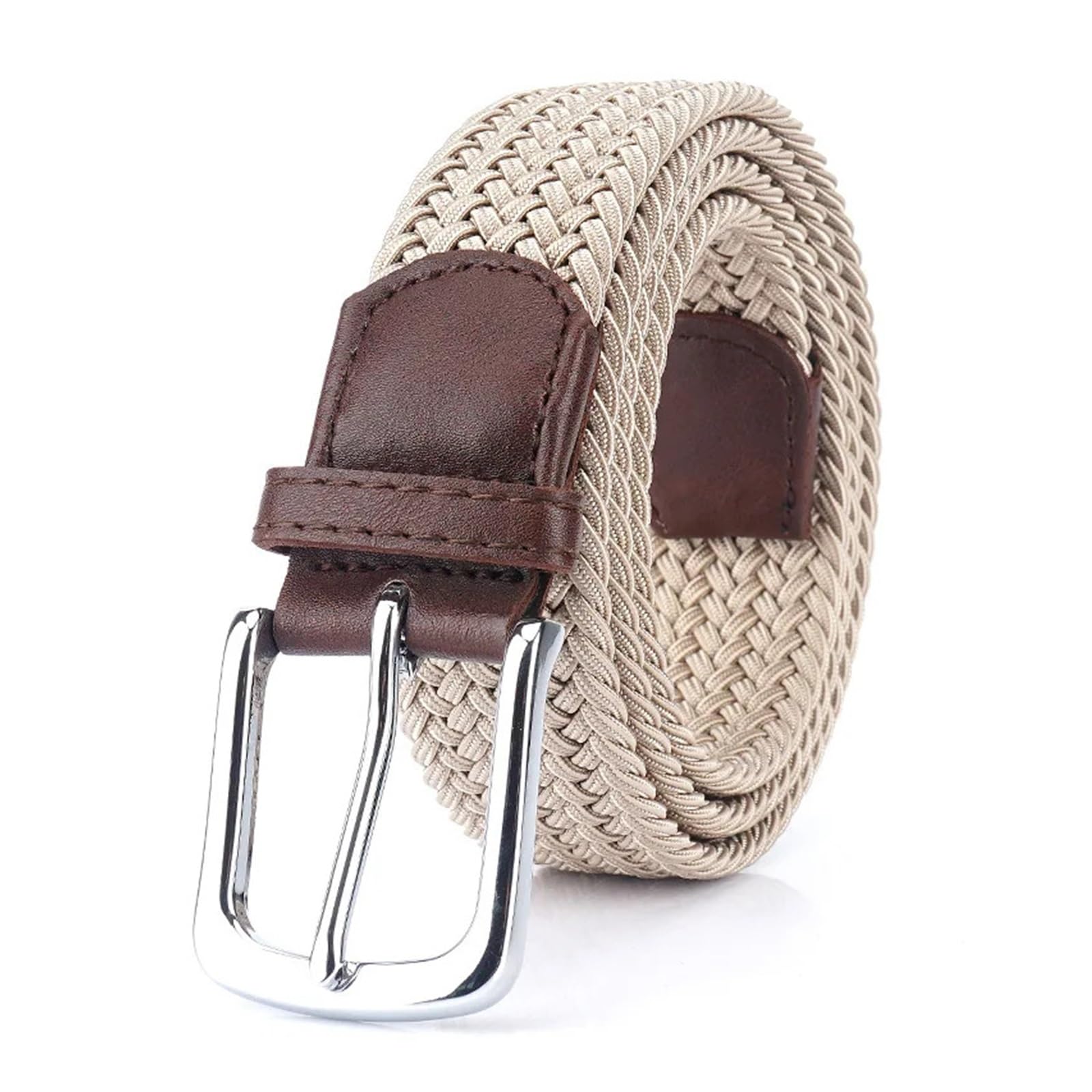 Elastischer Gürtel Herren Männer blau Taille Gürtel Canvas Stretch geflochten elastische gewebte Metall for