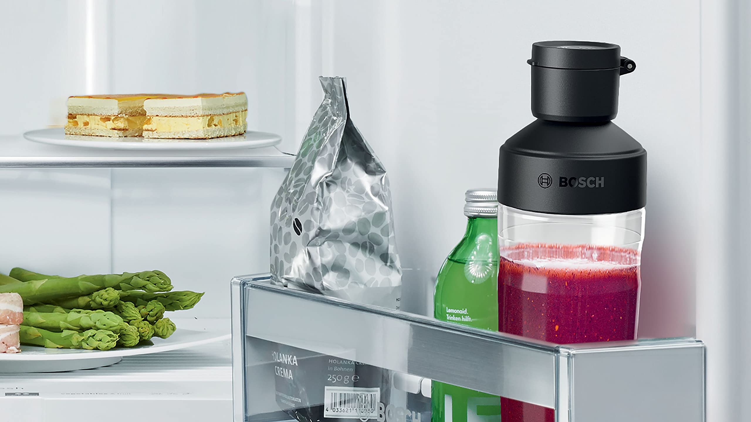 Bosch Hogar Bosch MMBV622M VitaMaxx - Batidora de vaso al vacío, con potencia de conexión 1000W, color plata, incluye Jarra de plástico tritán 1,5L y recipiente de vacío 0,75L
