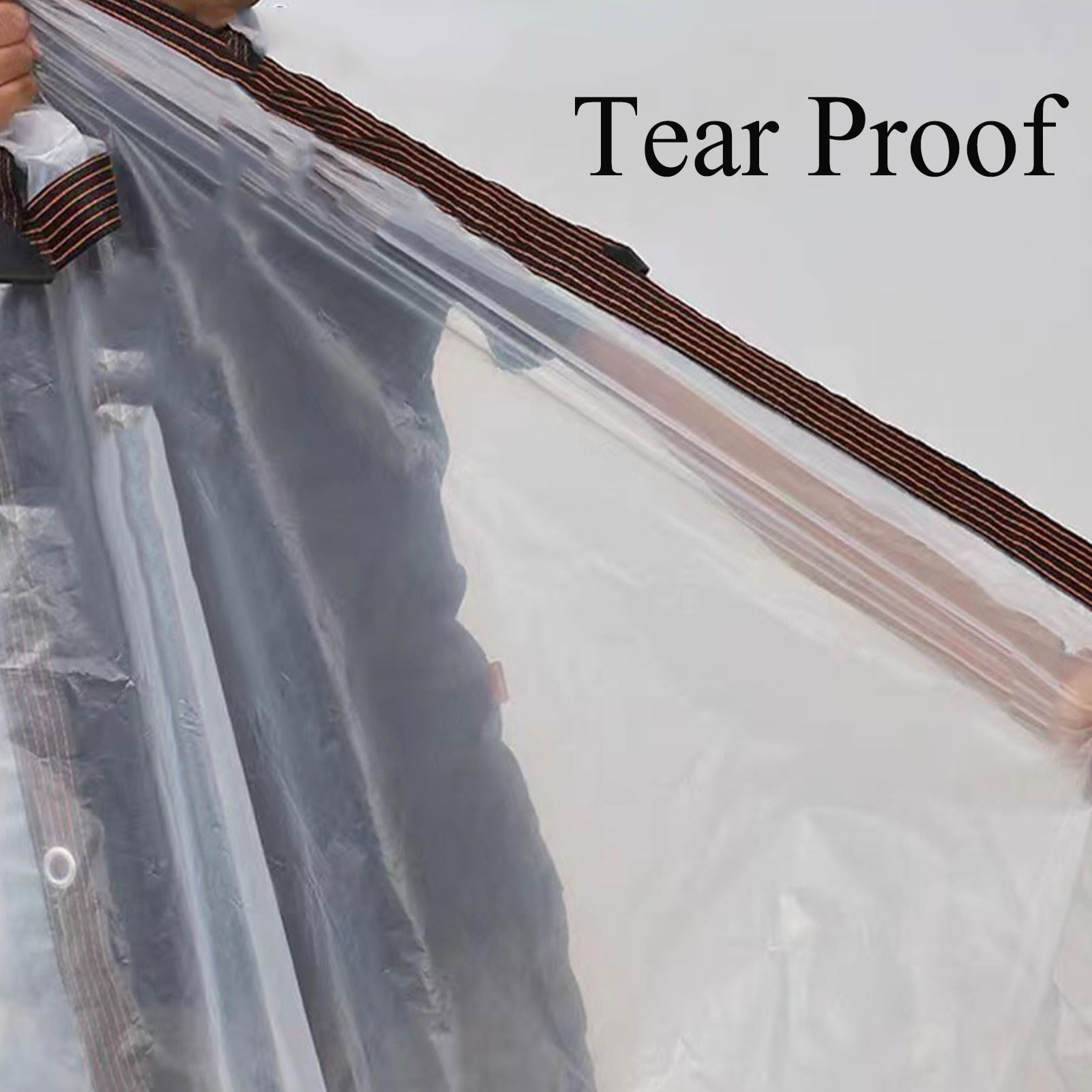 Telone con occhielli, 120 g/m², impermeabile, resistente agli strappi, per esterni per legna da ardere, gazebo e protezione dal vento (2 x 9 m)