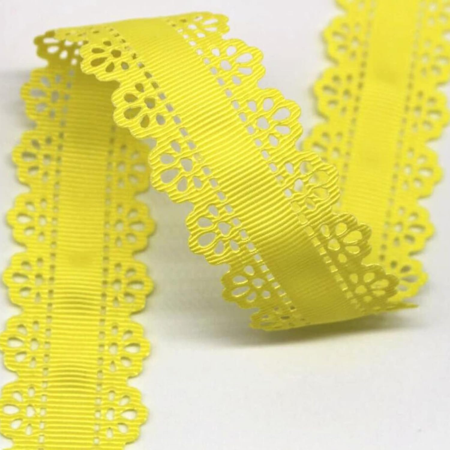 Koronkowe wykończenia 10 jardów zapiekanka wstążka do rękodzieła DIY robienie kokardek pakowanie prezentów 30mm(17)