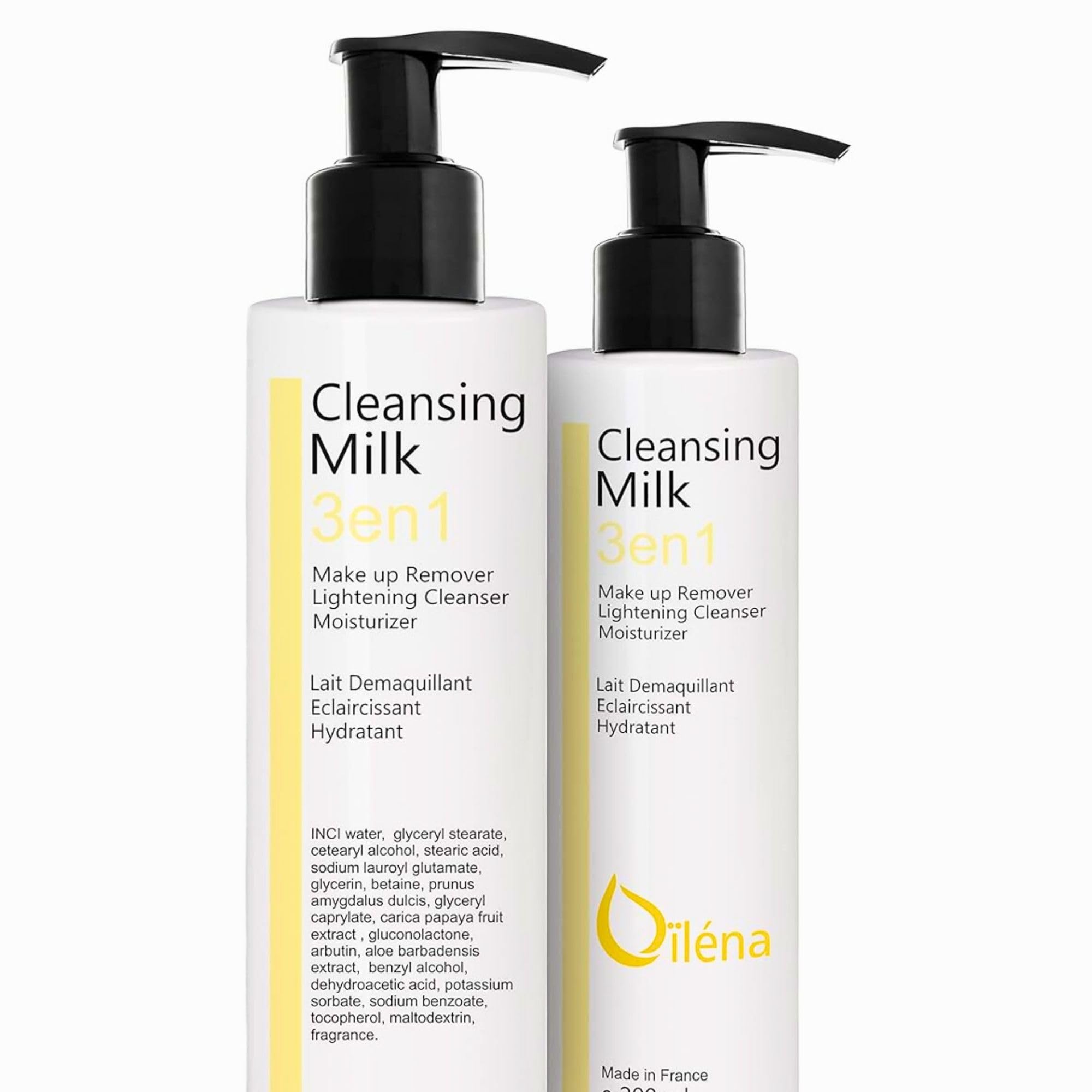 Latte micellare detergente viso con Vitamina E e Aloe Vera 3 in 1 Struccante anti-macchie Detergente pori Latte idratante Contorno occhi Trucco waterproof e imperfezioni 200 ml