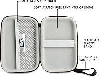 Vista 3 de USA Gear Funda para reproductor de MP3 compatible con Apple iPod Touch 7ª generación, 6ª generación, Walkman, Innioasis Y1, tarjeta de memoria, Negro