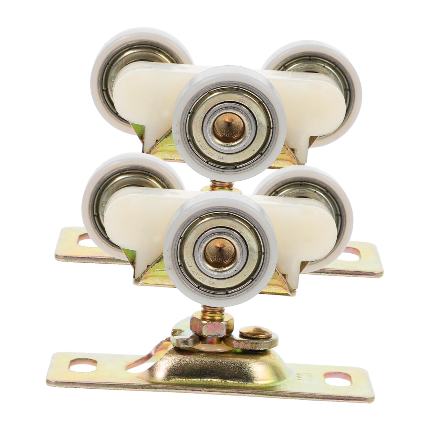 DOITOOL Lot De 2 Rouleaux De Porte De Fenêtre Et De Remplacement De 3 Roues Solide Et Précis 2 Pièces X 2
