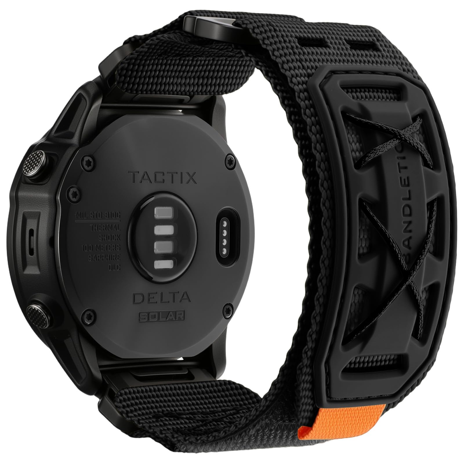 Bandletic 26mm Quick Fit Strap Compatible with Garmin Fenix 8 51mm/Fenix 6X Pro/6X/7X/7X Pro/5X/5X Plus/3 HR,Tactical Rugged Nylon Sport Band for Instinct 2X Solar/3 50mm/Epix Pro/Enduro/Quatix/Tactix