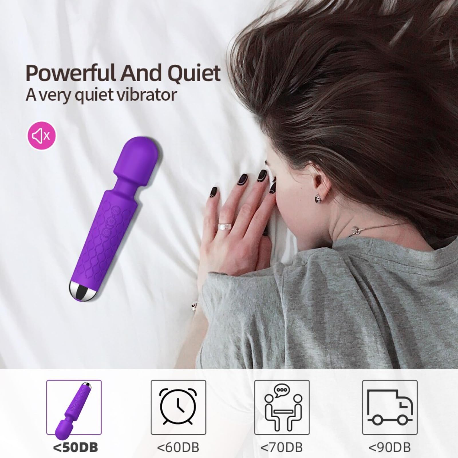 Vibromasseur Clitoridien Sans Fil USB - Puissant Et Discret - Sex Toy Pour Femme - Neuf