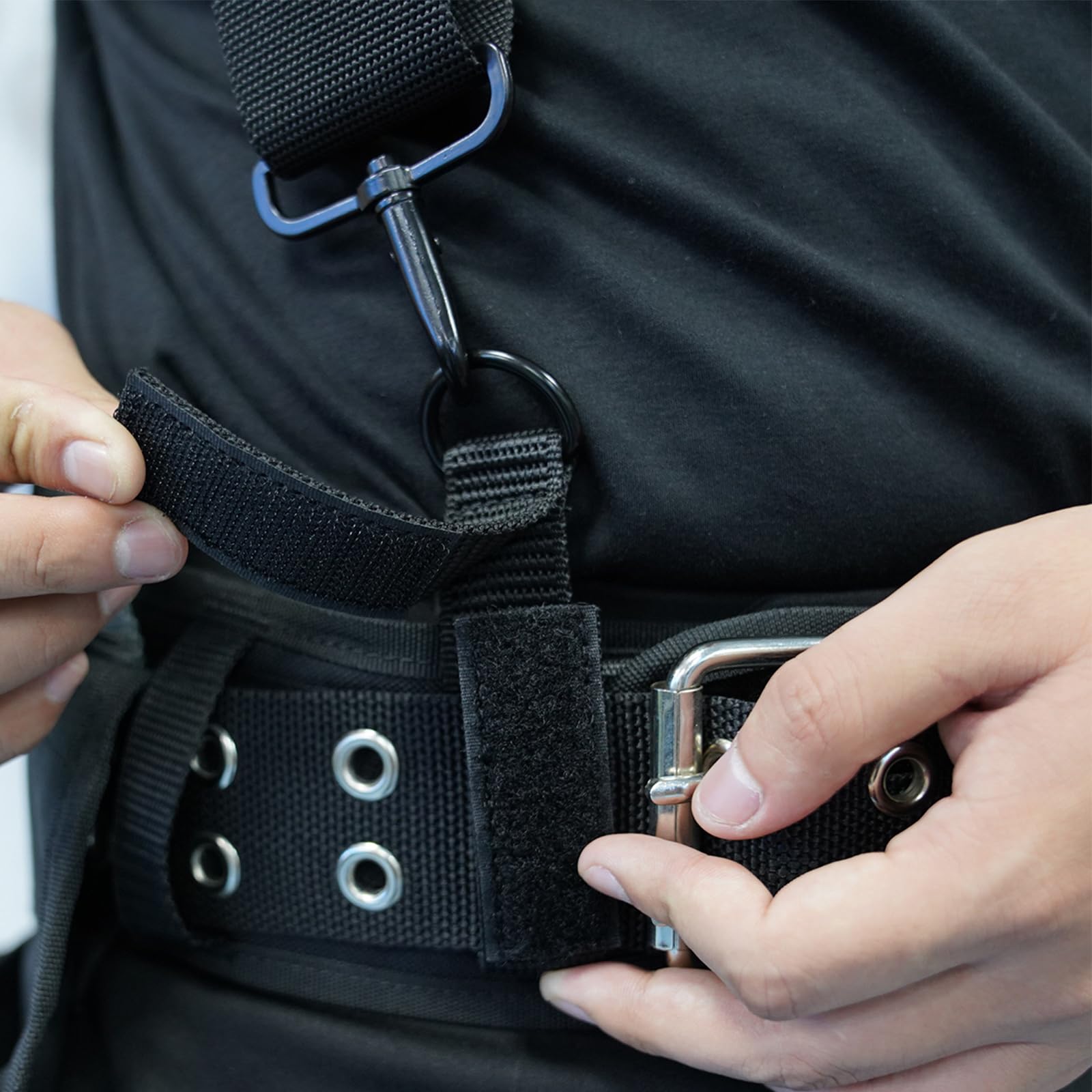 KUNN, Bretelle imbottite per cintura degli attrezzi da falegname, per edilizia, elettricisti, con passanti di fissaggio, da uomo