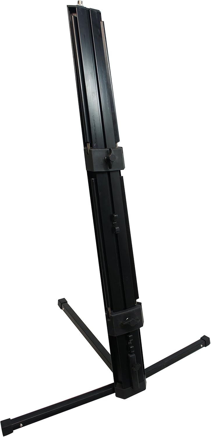 Harmony Audio Professional 2-Tier Column Keyboard Stand with 5/8" Mic Mount Ver2.0