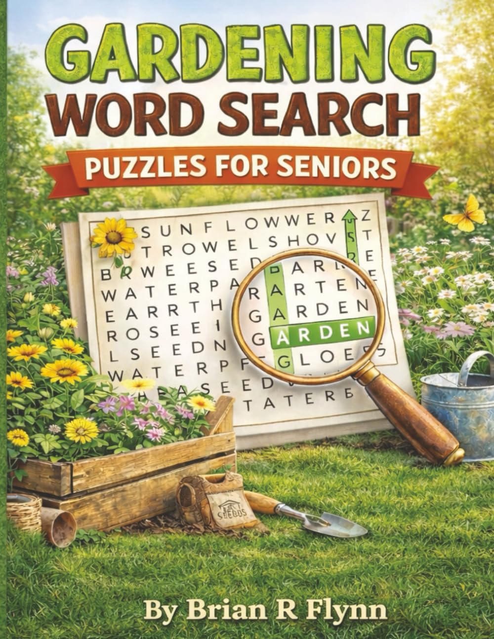 Gardening Word Search Puzzles for Seniors: Large Print Word Search Puzzles for Seniors