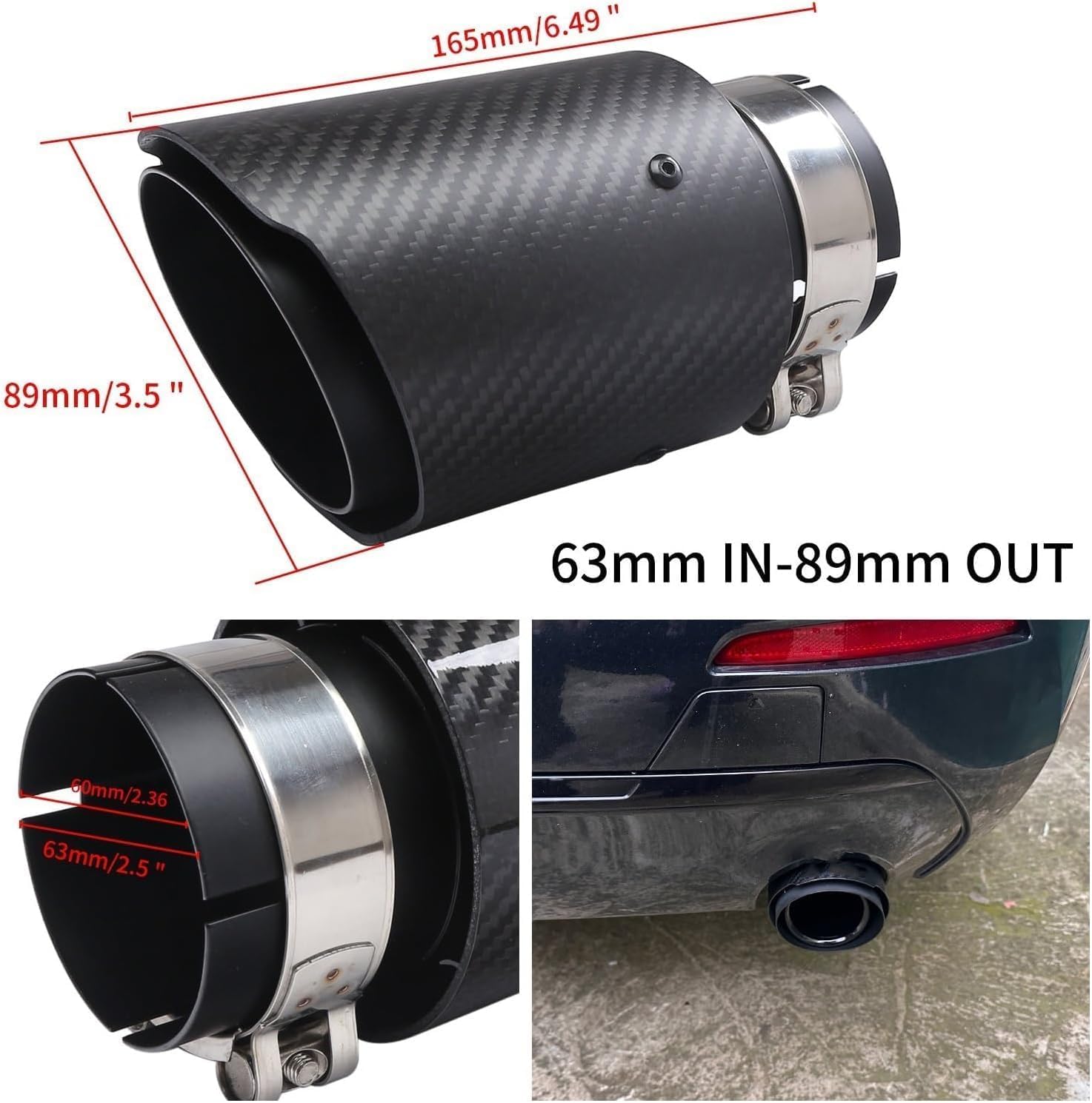 1 Pezzo Terminale di Scarico per Renault Clio IV 2012-2018
