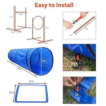 Aazon.co: Dog Agility Tunnel, Dog Agility Equipent, Dog Agility