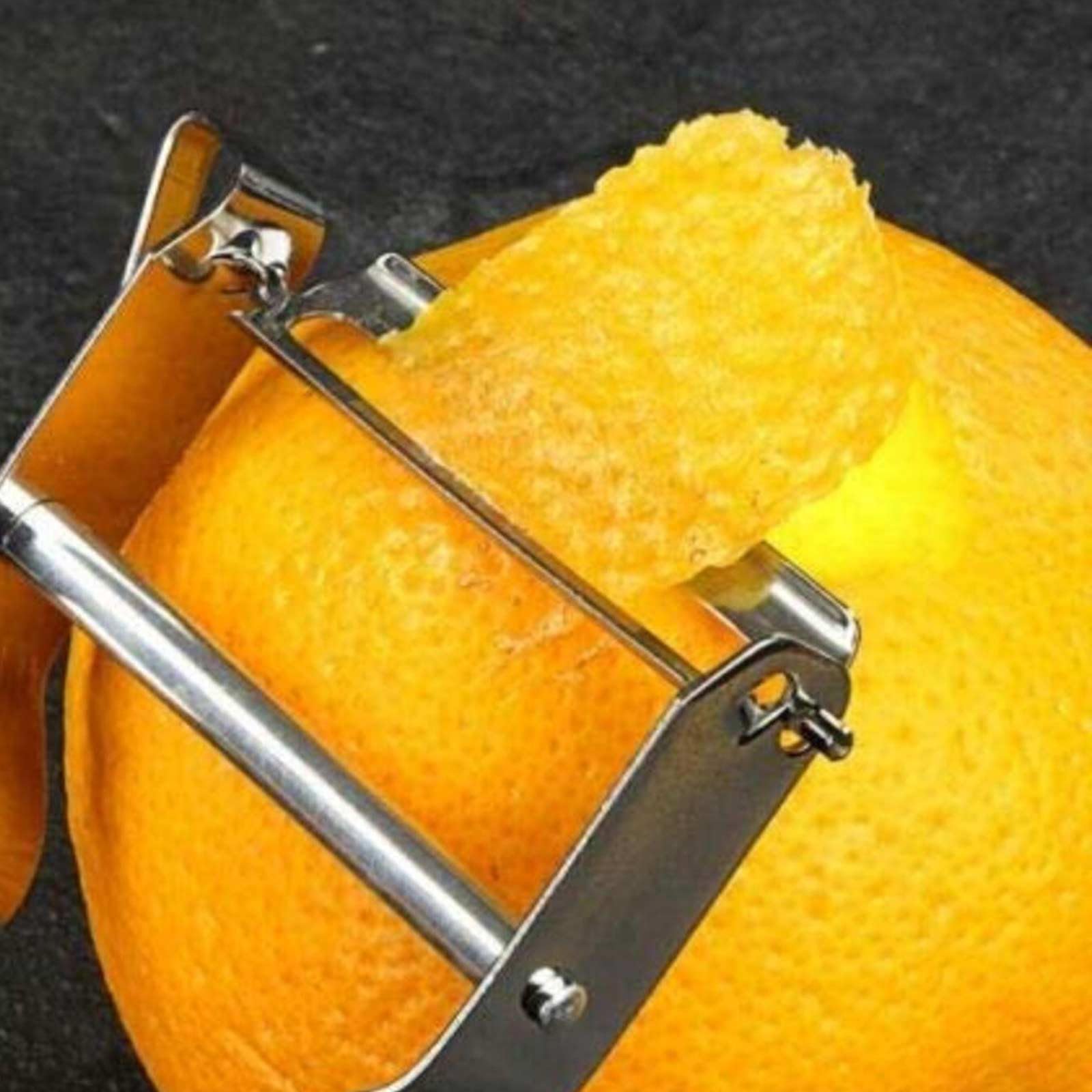 2X Stainless Steel Peeler French Potato Peeler Vegetable Fruit Easy, Silver - Image 2