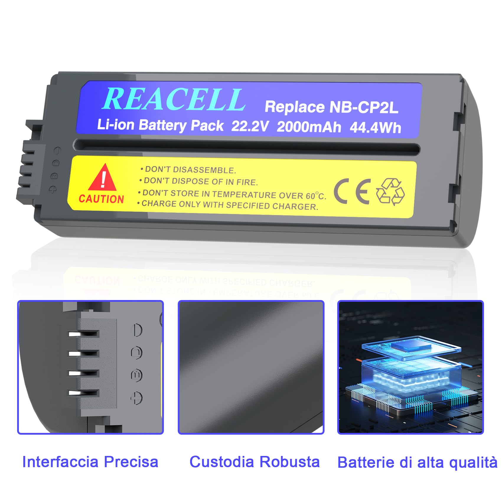 Batteria NB-CP2L da 2000 mAh per Canon NB-CP1L Batteria CP2L compatibile con le stampanti fotografiche Canon Selphy CP1500 CP1300 CP900 CP910 CP800 CP200 CP1300