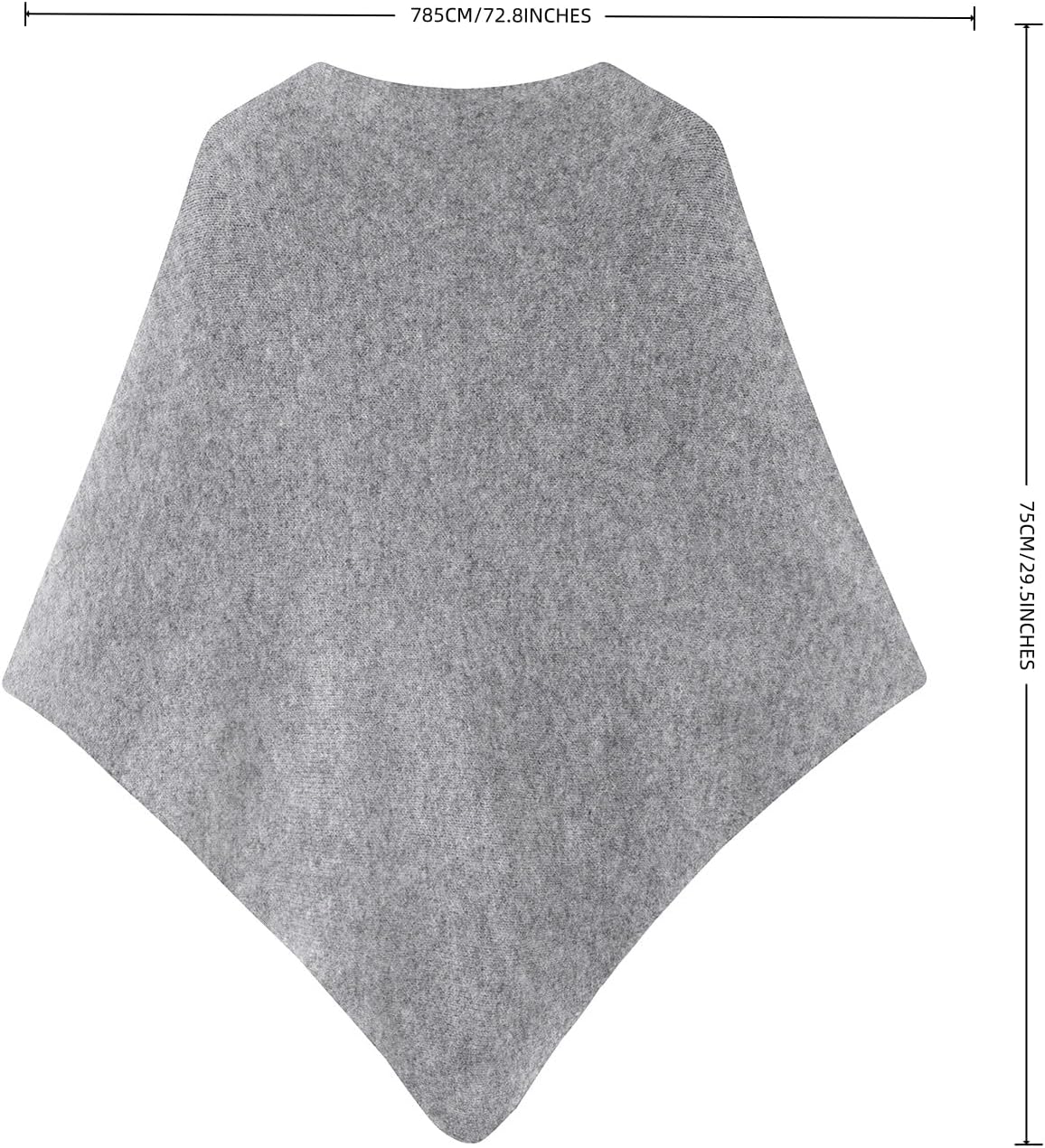 Pashmina Shawl Wraps for Women Cross Sweater Shawls and Wraps Cardigan Cape Front Poncho Knit Cashmere Sweater Shawl - Image 4