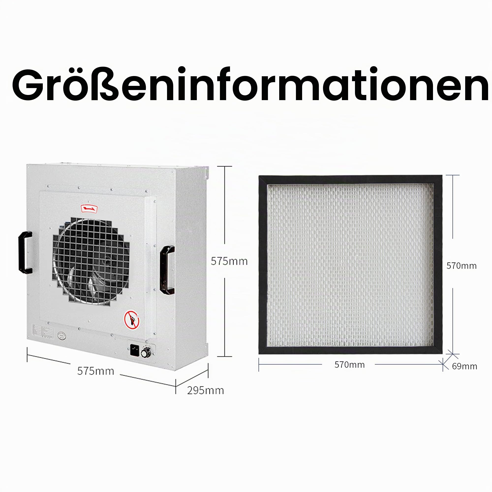 220 V 50 Hz Laminar-Flow-Haube Vertikale Lüfterfiltereinheit H13 HEPA-Filter, Klasse 100 sauber, für Labor- und Industrie-Luftreinigungsbank, Versand
