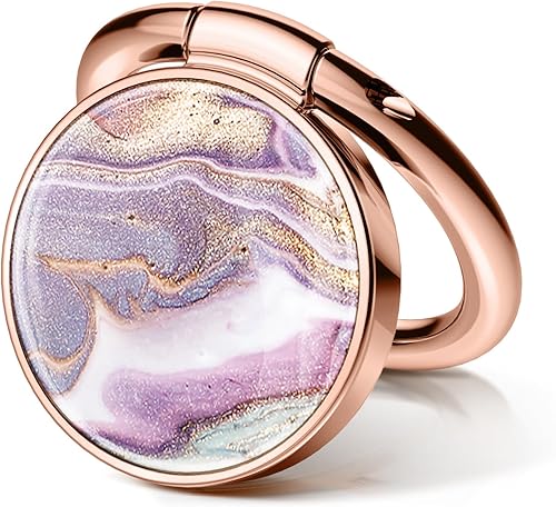 GVIEWIN Soporte de anillo para teléfono celular, agarre de metal para soporte magnético de automóvil compatible con iPhone 15 Pro Max15 Plus141312