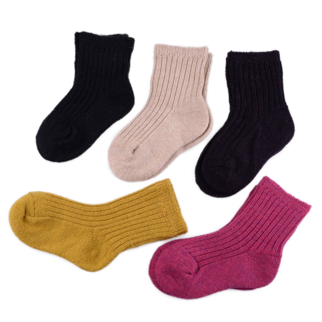 ciciTree 5 Pairs/Lot Infant Baby Toddler Boy Girl Kid Cashmere Wool Thick Warm Soft Socks