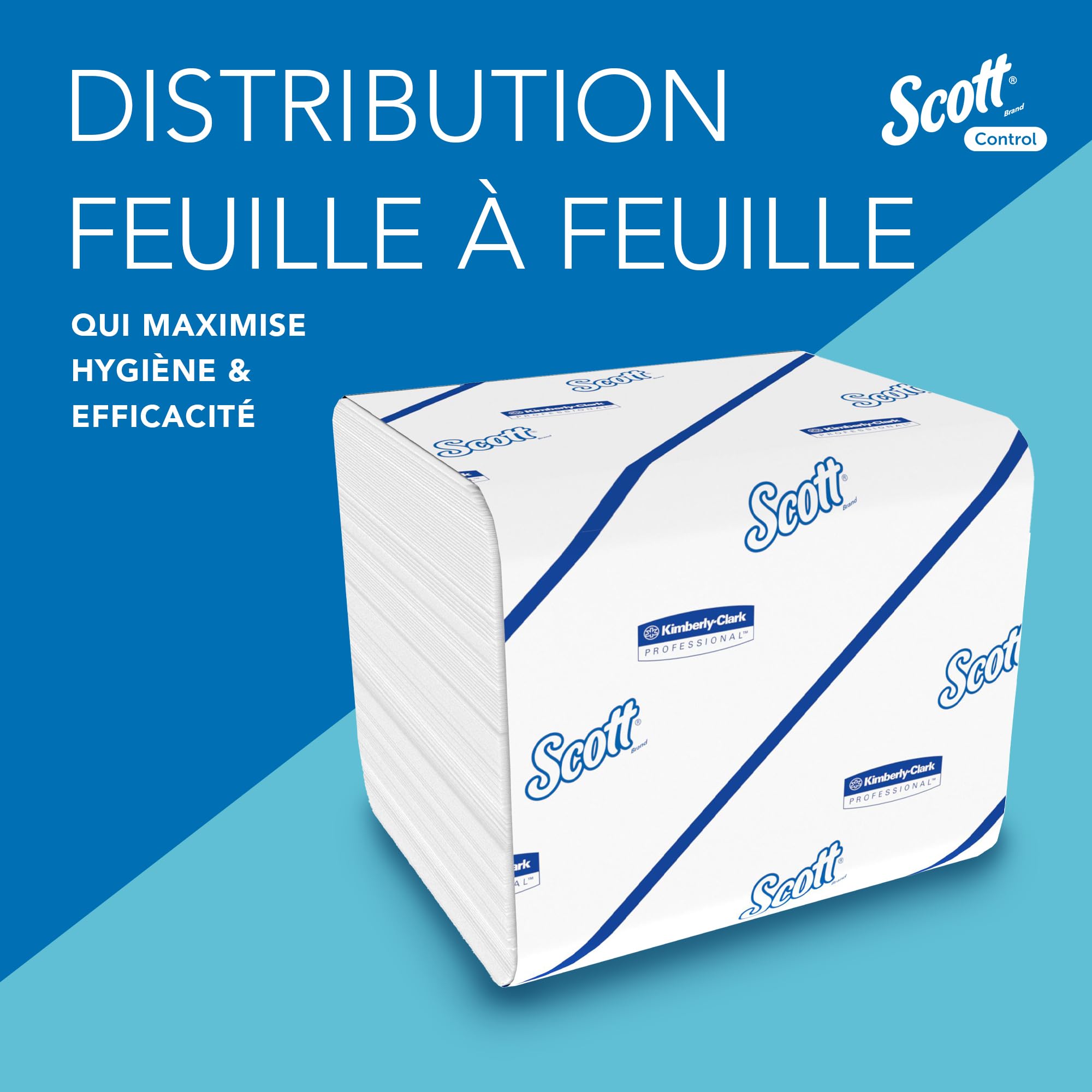 Scott Control Papier Toilette 8508, 2 Épaisseurs, Papier WC, 36x250 | Premium Toilette Papier, Blanc, Certifiés FSC, pour les Distributeurs 53949/53659, 7920 Feuilles