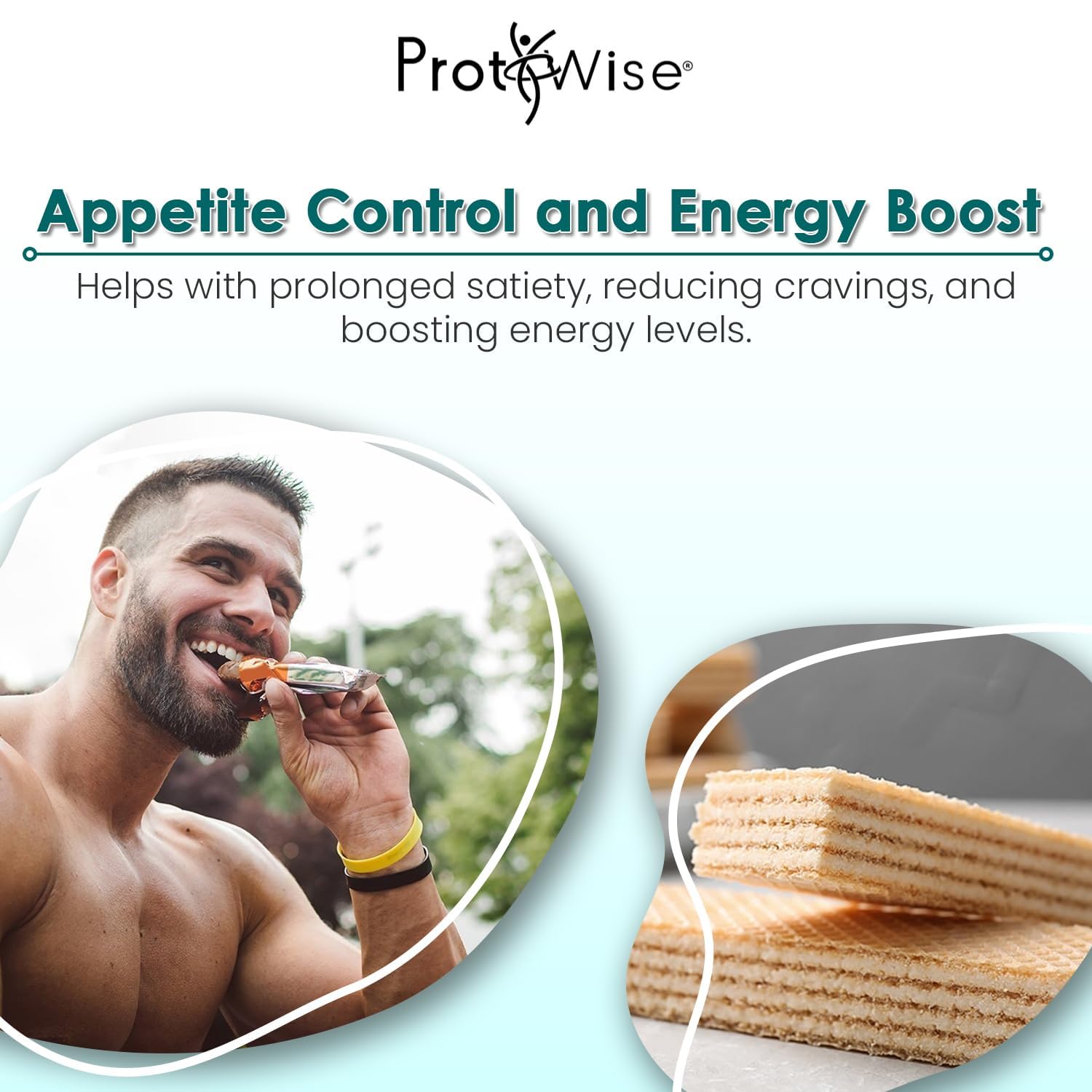 ProtiWise High Protein Wafers | Chocolate | 15g Protein Per Serving, Low Carb, Low Sugar, High Fiber Snack | Gluten-Free, Keto-Friendly Diet for Hunger Control & Weight Loss | 2 Box Pack (10/box)