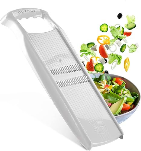 Roko PowerLine Julienne Mandoline Cortador de tiras para frutas y verduras Cortador de juliana para tiras finas Máquina de fideos vegetales