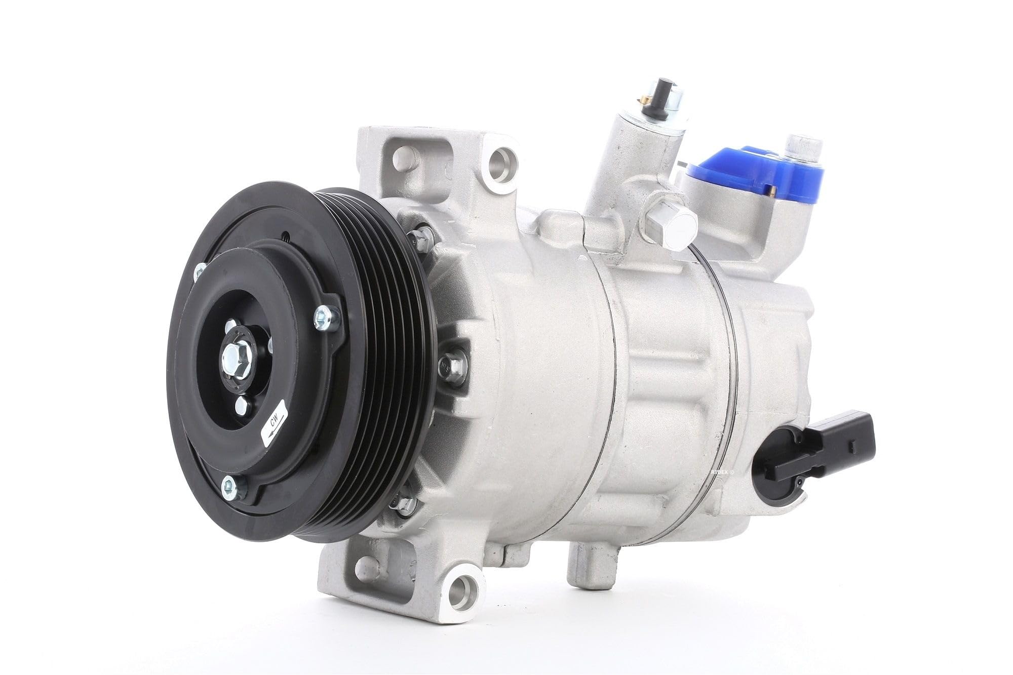 RIDEX A/C Kompressor für Klimaanlage Klimakompressor mit ID: PXE16 Kältemittel: R134a PAG 46 mit 110mm Riemenscheibe 6-Rillen Kompatibel mit VW GOLF VI 5K1 ZCHG1K803SX 1K0820859SXAKT 1K0820808AV