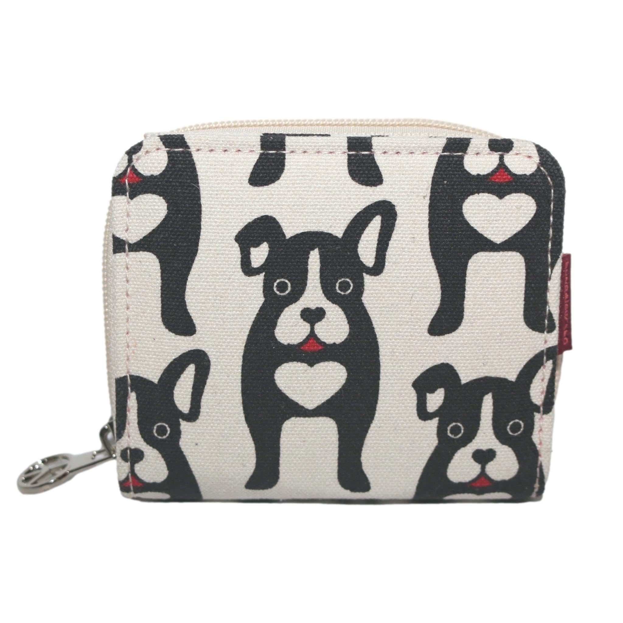 bungalow 360 Billfold Vegan Wallet (Black Dog)