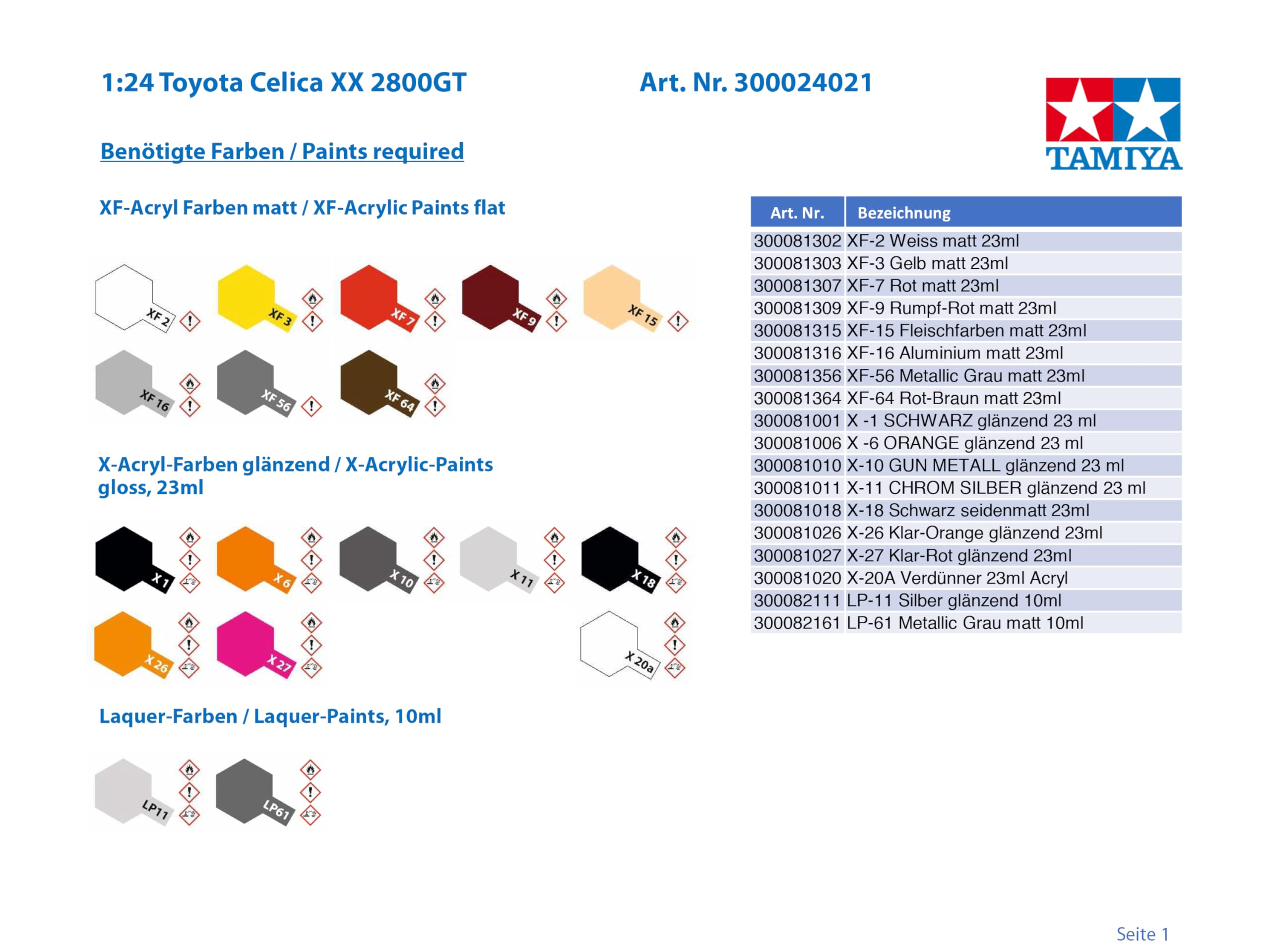 TAMIYA 24021 1:24 Toyota Celica XX 2800GT, wierna replika, modelarstwo, plastikowy zestaw do montażu, majsterkowanie, hobby, klejenie, zestaw modelarski, montaż, nielakierowany