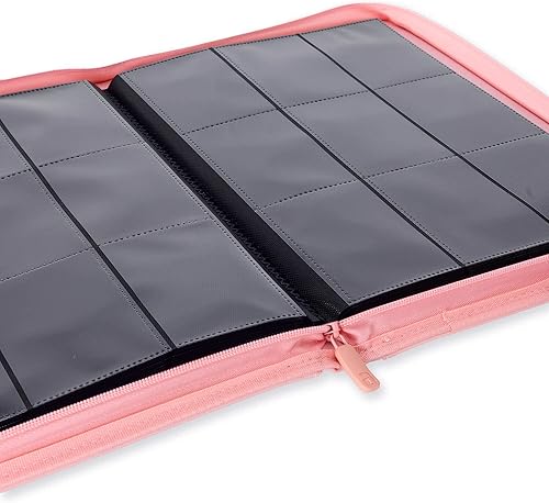 Miniatura 5 de Vault X Carpeta de 9 bolsillos con cremallera para tarjetas, 360 tarjetas, material de álbum Exo-Tec premium, 20 páginas de carga lateral, carpeta