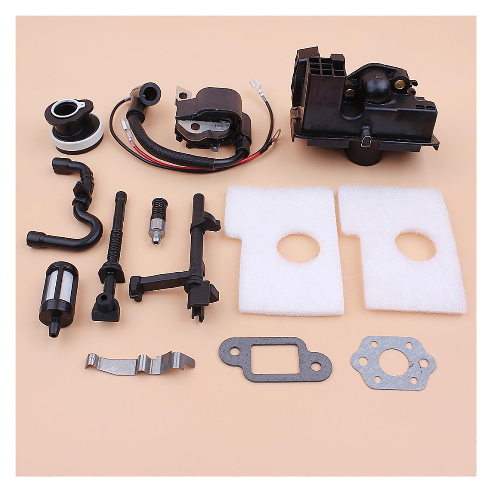 Módulo de bobina de encendido Colector de admisión de filtro de aire apto for STIHL MS180 MS170 MS 180 170 018 017 Repuestos de sierras de cadena de motosierra de gasolina